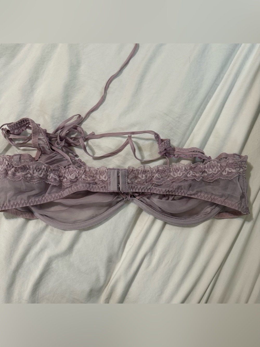 Sheer Lavender Underwire Bra - Women's Intimates - Picture 2 of 7